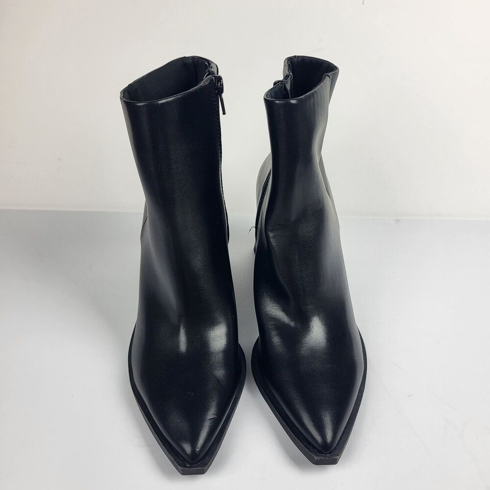 BP Loren Women's Pointy Toe Ankle Boots Black Zip Size 7M - Picture 9 of 12